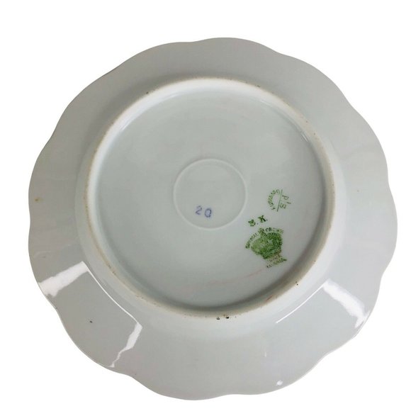 5 Crown Imperial Salad Plates Made Bavaria Germany Floral 7 3/4” CIM18 Porcelain - Picture 12 of 12